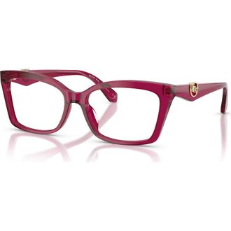 Michael Kors 53mm Rectangle optical glasses in Violet at Nordstrom