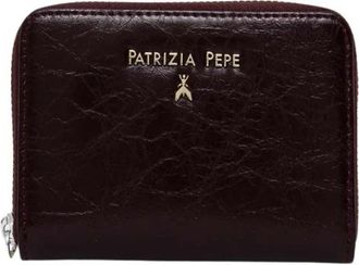 Patrizia Pepe Medium Wallet - Dames - Portefeuilles - Bruin - ONE Size - Leer - Accessoires