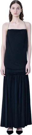 Jacquemus La Robe Abiha Long Dress - Dames - Maxi kleedjes - Zwart - M - Kleedjes