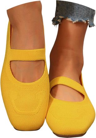 Generic Dance Shoes Womens Flat Knitted Shoes Slip On Trainers Outdoor Leisure Trainers Sports Leisure Shoes Breathable Sneakers Outdoor Walking Shoes Sports 