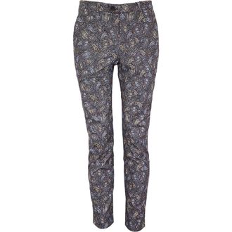 Lords of Harlech Jack Flat Front Stretch Sateen Pant in Madrid Paisley Smoke at Nordstrom, Size 3632