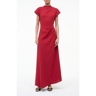 Staud Zaya Dolman Sleeve Maxi Dress in Pomegranate at Nordstrom Rack, Size 2