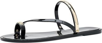 Nine West Seashell Womens Dress Sandals Black/Gold : 10 M, Synthetic