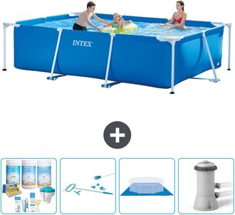 Intex Piscina Con Estructura Rectangular - 300x200x75 Cm - 7-piezas S20838
