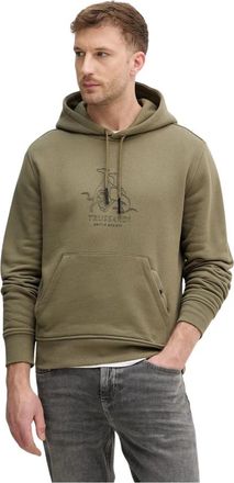 Trussardi Grafische Hoodie Sweater - Heren - Hoodies - Groen - 2XL - Katoen - Hoodies & sweatvesten