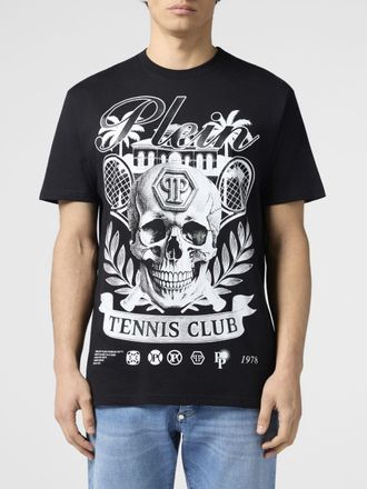Philipp Plein T-shirt in cotone Skull con stampa Tennis Club