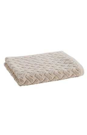 Christy Trellis Textured Cotton Rayon Fibre Blend Soft Hand Towels in Oak at Nordstrom