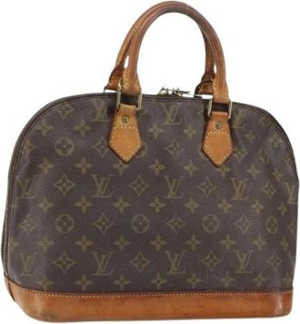 Louis Vuitton Pre-owned Vintage Canvas Handtas - Dames - Vintage Handtas - Bruin - ONE Size - Vintage
