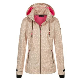 Deproc Softshelljacke DEPROC ACTIVE SHELBY PEAK XV WOMEN, Damen, Gr. 40/42 (M), beige, 96% Polyester; 4% Elasthan, tailliert, gerader Abschluss mit Windstopp