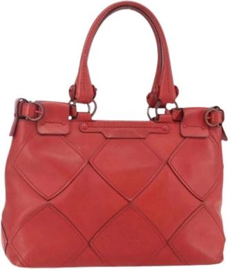 Ferragamo Pre-owned Handbags, female, Red, Size: ONE SIZE Pre-owned Leather Handbag
