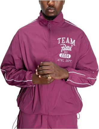 Patta Boysenberry Athletic Nylon Track Jacket - Heren - Zomerjassen - Roze - M - Nylon - Jassen