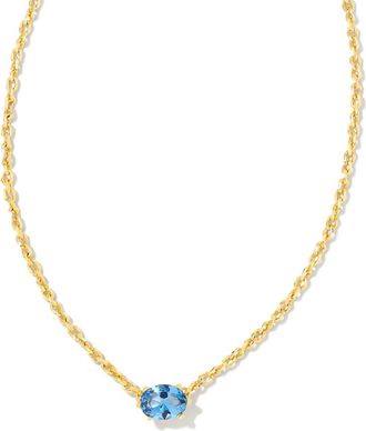 Kendra Scott Womens Cailin Pendant Necklace In Blue Violet Crystal