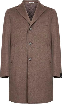 Tagliatore Jas met drie knopen en logoprint - Bruin