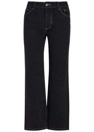 Liberowe Alec Cropped Straight-leg Jeans - Black - S (UK8-10 / S)