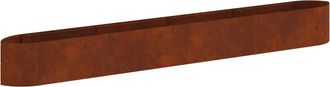 vidaXL Cama De Jard&iacute;n Elevada Acero Oxidado 380 X 40 X 40 Cm Acero Vidaxl