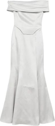 Solace London Jurk Solace London - Dames - Avondkleed - Grijs - XS - Kleedjes