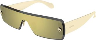 Alaia Rechthoekige Zonnebril - unisex - Zonnebrillen - Wit - ONE Size - Accessoires