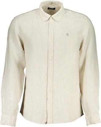 North Sails Kleding - Heren - Casual Overhemden - Beige - S - Katoen - Overhemden
