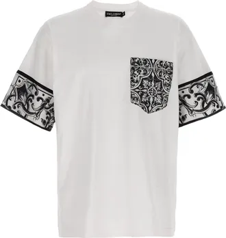 Dolce & Gabbana Piquet T-shirt with DG embroidery Man 48