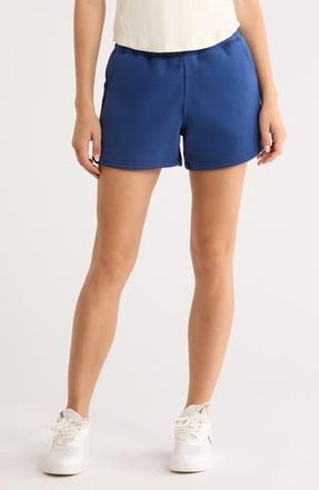 90 Degree by Reflex Varsity Vault Fleece Shorts in Navy at Nordstrom Rack, Size X-Large