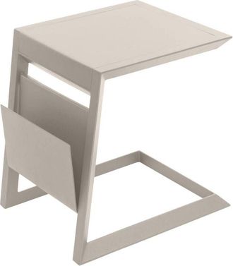 Hesperide Hesperide - Mesa Auxiliar De Jard&iacute;n Cuadrada Allure De Arcilla 55 X 45 X 55cm De Aluminio - Hesp&eacute;ride