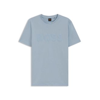 BOSS Cotton-jersey T-shirt with large logo print