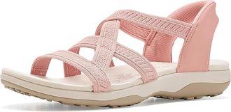 Skechers Reggae Slim - Daily Vibe - Hands Free Slip-ins Womens Sandals Rose : 7.5 B - Medium, Synthetic
