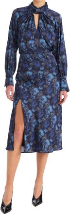 Allison New York Reese Midi Slip Skirt In Midnight Floral