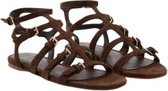 Mango Ankle Strap Sandal in Chocolate at Nordstrom, Size 40