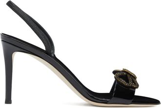 Giuseppe Zanotti Zari slingback sandalen verfraaid met strik - Zwart
