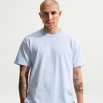 Nike Mens Nike Sportswear Premium Essentials T-Shirt in Blue | IH1121-407