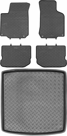 OEM Volkswagen Golf Iv Kombi De 1999-2003 Set - Alfombrillas De Goma Para Coche + Alfombrilla Para Maletero