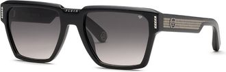 Philipp Plein SPP201M 700Y Womens Sunglasses Black Size 58