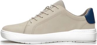 Timberland Beige Natuurlijk Leren Oxford Sneaker - Heren - Sneakers - Beige - 41 EU - Leer - Schoenen