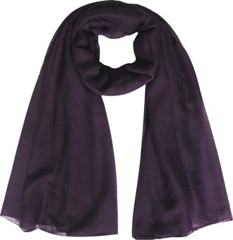 Lina & Lily Plain Colour Maxi Womens Scarf Shawl Head Wrap Hijab Oversize (Dark Purple)