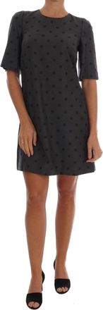 Dolce & Gabbana Short Kleedjes - Dames - Korte kleedjes - Grijs - S - Wol - Kleedjes
