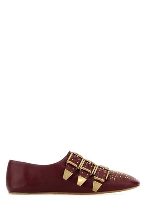 Chlo&eacute; Red Slip On Ballet Flats