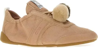 Chlo&eacute; Kick Sneaker - Beige