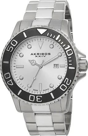 Akribos XXIV Akribos Xxiv Mens Stainless Steel Watch
