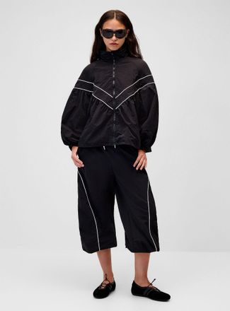 Twik Womens Contrasting lines puffy jacket