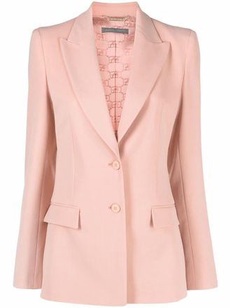 Alberta Ferretti single-breasted blazer - women - Viscose/Elastane/Virgin Wool/Polyester - 38 - Pink