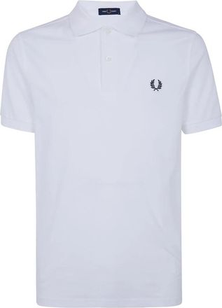 Fred Perry Klassiek Pique Katoenen Poloshirt - Heren - Polos - Wit - XL - Katoen - Tops
