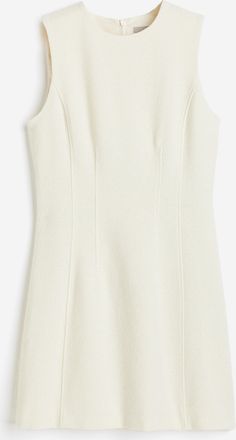 H&M Bouclé-Kleid - White