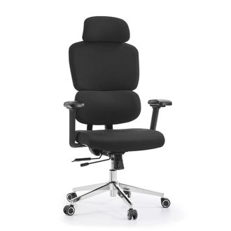 hjh OFFICE Silla de oficina profesional tela negro