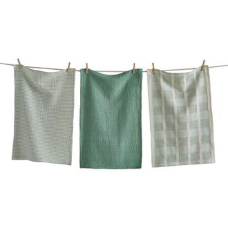 Tag Sonoma Dishtowel S/3 Sage Sage Cotton Everyday in Green at Nordstrom