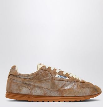 Autry Brown/metallic ivory Windspin sneaker