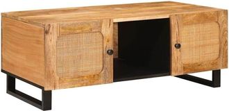 vidaXL Coffee Table Artisan Oak 100 x 54 x 40 cm Solid Mango Wood vidaXL