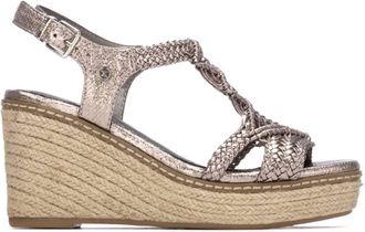 Xti Womens Open-Toe Faux Leather Sandals In Plumb