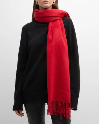 Sofiacashmere Fringed Cashmere Evening Wrap