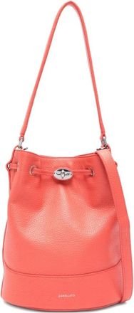 Zanellato Monda Daily Kleine Leren Bucket Bag - Dames - Schoudertassen - Rood - ONE Size - Katoen - Tassen
